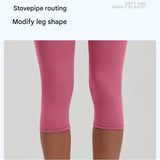 Winter Fitness Bundle - Grey L size Women's High Waist 3/4 Yoga Leggings with Peach Hip Lift and V888-ELOSUNG53748