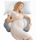 Pregnancy Pillows for Sleeping, Memory Foam Maternity Pillow Support for Back Belly HIPS, Adjustable V1107-115-11628-GRY1