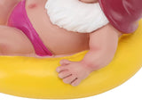 Pool Floater Gnome Statue Resin Pool Party Relaxing Funny Garden Floating Gnome Figurine for Outdoor V1294-YM0901-3111250053411