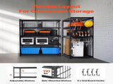 Storage Shelves, 1361 kg, 5 Tier Heavy Duty Garage Shelving, 609.6 x 1219.2 x 1828.8 mm Adjustable V952-LXLZLKHJ2448JA98TV0
