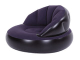 Flocked Air Sofa Widened Thickened PVC Ergonomic Inflatable Camping Chair with Backrest for Indoor V1294-YM0901-3116260001811