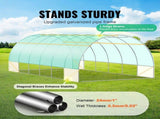 Walk-in Tunnel Greenhouse, 19.4x9.7x6.5 ft Hoop House Greenhouse Tunnel, Plant Hot House with V952-SDXWS20X10X7U1NJ3V0