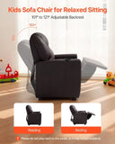 VEVOR Kids Reclining Chair PU Leather Toddler Recliner with Cup Holder V952-ETTYPGKZS252XFA0S001V0