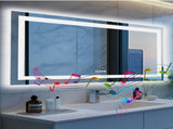 Interior Ave - 80 x 160cm Rectangle Frameless LED Bathroom Mirror Bluetooth V355-IA-RWM-16080-BT