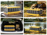 Gardeon Collapsible Outdoor Storage Box 60L Stackable Folding Camping Organizer Yellow OSB-60L-STR-YE