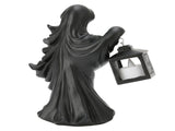 LED Halloween Ornament Resin Witch Sculpture Statue Lantern for Garden Terrace FestivalsBlack V1294-YM0710-3119210219012