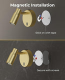 Spot Lights Indoor, Rechargeable Picture Light with Remote, Dimmable CCT Spotlight for Wall Art, V1171-CB-BOM001479-2