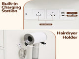 Artiss Dressing Table Vanity Desk Set Stool LED Bulbs White FURNI-L-DRESS08-WH-ABC
