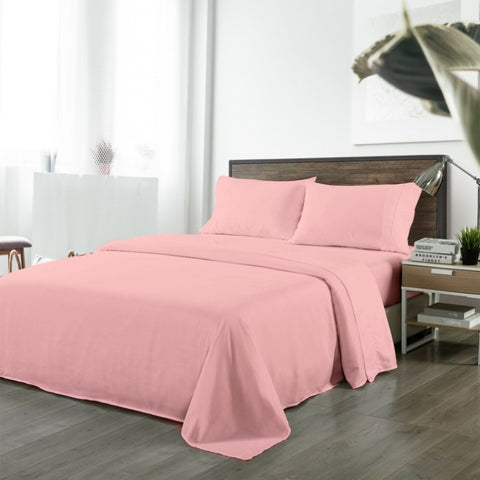 Royal Comfort Bamboo Blended Sheet Set Blush - King ABM-204790