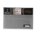 Royal Comfort 1200 Thread count Damask Stripe Cotton Blend sheet sets Queen Charcoal Grey ABM-231656