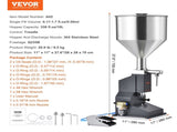 Pneumatic Paste Liquid Filling Machine, 5-50ml Bottle Filler, Bottle Filling Machine, Stainless V952-LSGYTGZJQD56YVZDOV0