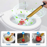 Multipurpose Household High Pressure Toilet Plunger, 2026 Upgraded Powerful Air Drain Unclogger V1258-DP02-F-828