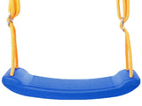 Swing Seat Anti Skid Buckle Adjustable Tear Resistant Rope Children Seat Swing for Park Outdoor Blue V1294-YM0703-3111230032913