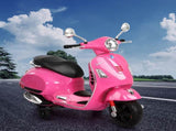 Kids Electric Ride On Car Motorcycle Motorbike Vespa Licensed GTS Pink RCAR-MBIKE-VESPA-PK