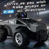 KF29 FPV remote control truck, camera remote control 128 scale RC truck, app controlled RC V1102-823-48710-GRY-THREEBATTERIES