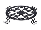 Flower Pot Stand Black Elegant Light Weight Stable Wrought Iron Plant Riser for Living Room Balcony V1294-YM0714-3115210201911