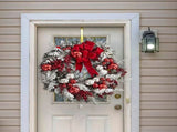 40cm Christmas Wreath Xmas Door Oranments Merry Christmas Decor For Home 2021 Happy New Year Hanging V1294-YM0523-10316738