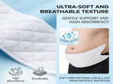 12Pcs Cotton Tummy Liners for Sweat Rash Skin Folds Plus Size Women Sweating Supplies, Khaki V1370-AZ4-14749