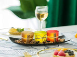 4-Piece HOME Letter Tealight Candle Holder Set with Black Display Tray V1188-MS-731-021