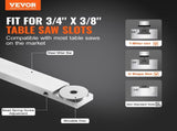 Precision Miter Gauge, Standard Slot 19 x 9.5 mm, Aluminum Alloy Table Saw Miter Gauge with 61 cm V952-TJXQGDKS6060DGXZUV0