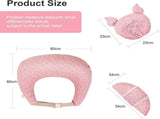 Multipurpose Nursing Pillow with Adjustable Waist Strap & Removable Cover for Feeding, Tummy Time & V1107-CS-YEBRZTB