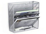 5 Tier Wall File Organizer Vertical Placement Glossy Edges Wall Mount File Holder with Hanging Hole V1294-YM0512-3117220266312