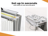 EQUIPMED 182cm Portable Folding Aluminium Access Ramp, 272kg Rated, for Wheelchair, Mobility V219-HELRMPEQ18SA