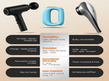 Portable Heated Fascia Ring Massager with 5-Speed Vibration & USB-C Charging Deep Tissue Muscle V1107-CS-ZDAMQ2