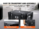 Insulated Food Pan Carrier, 36Qt Capacity, Stackable Catering Hot Box with 3 Stainless Steel Pans, V952-SPBW30-D1330LULKRV0