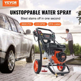 Gas Pressure Washer Gas Powered Washer 3600 PSI 2.6 GPM 210cc 5 Nozzles V952-R3600PSI26GPM7JARV0