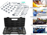 40Pcs M3-M12 Screw Nut Tap and Die Set with Wrenches and Thread Gauge Heavy Duty Hand Tools V1294-YM0901-DE-JY04295