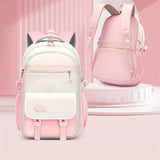 Lightweight Youthful Spine-Protecting Backpack Oxford Fabric Water-Resistant Large Capacity, V1232-SJB-SB-001