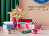 Christmas Star Tree Topper 3D Geometric Star Decorative LED Lights Battery Operated Beautiful Star V1294-YM0715-10327341