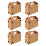 6Pcs Bird Shipping Cardboard Box with Handle Lightweight Breathable Pet Transport Carrier V1366-AZ2-W-14314