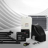 LockMaster Automatic Sliding Gate Opener Kit 40W Solar 6M 600KG GO-SLIDE-M01-40W-RAILX3