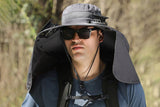 Outdoor Wide Brim Sun Hat With 2 Solar Fans Fishing And Beach Hat With Built In Fan -Dark Grey V1308-DSZKI-62-1