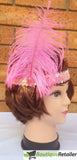 6x 1920s FLAPPER HEADBAND Headpiece Feather Sequin Charleston Costume Party BULK - Light Pink V563-BR-6FLAPPERHDBND-LHTPNK