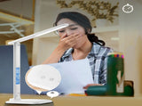 LED Desk Lamp 10W Wireless Charging Table Lamp Eye Protection Reading Light with Wireless Charger V1294-YM0901-3119230118112