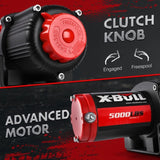 X-BULL Electric Winch 12V 5000LBS Wireless Steel Cable ATV Boat With 13M Synthetic Rope V211-AUEB-AXEW003XBSR002