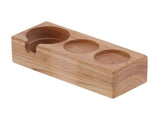 3Hole Composite Wood Coffee Handle Holder Rack Base Coffee Tamper Stand for Bar Coffee Shop V1294-YM0901-3113210122111