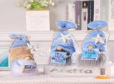 3PCS Blue Beach Gnomes Decoration, Handmade Swedish Plush Elf Holding Funny Sweet Warm Sayings Beach V1366-AZ2-W-04875