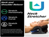 Adjustable Airbag Neck Stretcher Ergonomic Cervical Traction Pillow with 8 Massage Points for Neck V1107-CS-QNJBLSQ