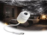 Portable USB Galaxy Night Light Projector with 6 Projection Films - Touch-Controlled Rotating Starry V888-ELOSUNG49883
