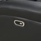 3-2-1 Seater Electric Leather/PVC Black Recliner Set V43-SET-FNX-3R-2R-1RBL