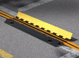 Cable Protector Ramp, 9,979 kg/axle Capacity, 2 Channel Heavy Duty TPU Cord Hose Wire Cover, 31 x 28 V952-SKCDLBHPD2CTEZB4B001V0