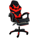 Sarantino Cueva Reclining High Back Office Gaming Chair with Retractable Footrest Office Comput CHR-ASA-CUE-BKRD
