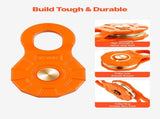 30 T Snatch Block for Winch Recovery, 66,000 lbs Break Strength Pulley System with 0.4" - 0.55" V952-ZQHL39600LBSWZ5G0V0