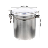 Compact Stainless Steel Sealed Canister for Coffee Beans and Kitchen Storage V1370-AZ4-14990