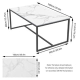 Elegant Heavy Duty Stone Coffee & Side Table V767-JJ-XZ311-BLB