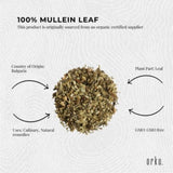 Orku 200g Organic Mullein Leaf - Dried Herbal Verbascum Thapsis V238-SUPDZ-40142212530256